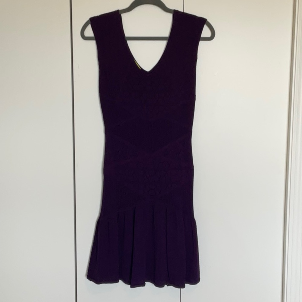 Catherine Marandrino knit flared sleeveless dress